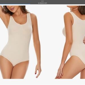 Shapewear Bodysuit for Women Tummy Control Body Shaper Seamless large New.